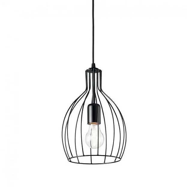 Подвесной светильник Ideal Lux 148151 AMPOLLA-2 SP1 NERO Подвесной светильник Ideal Lux 148151 AMPOLLA-2 SP1 NERO