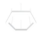 Подвесной светодиодный светильник 114Вт 3000K Donolux dl18516s031w114 Hex