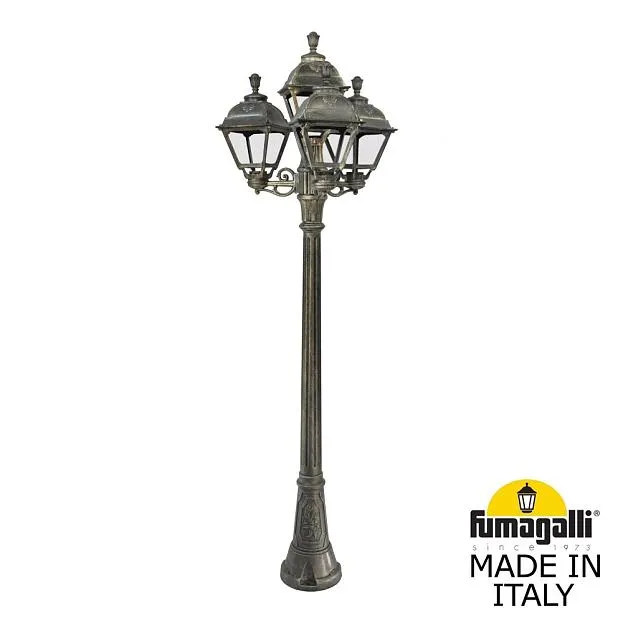Садово-парковый фонарь FUMAGALLI ARTU BISSO/CEFA 3+1 U23.158.S31.BXE27 Античная бронза