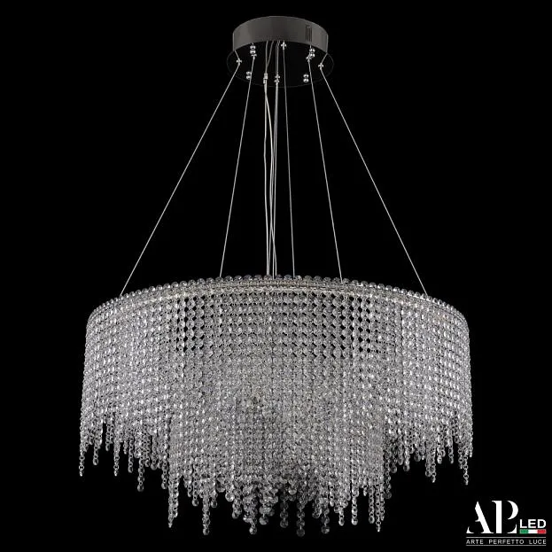 Люстра светодиодная хрустальная APL LED SH02.73.2D.B.Ni.4000 Sicilia Люстра светодиодная хрустальная APL LED SH02.73.2D.B.Ni.4000 Sicilia