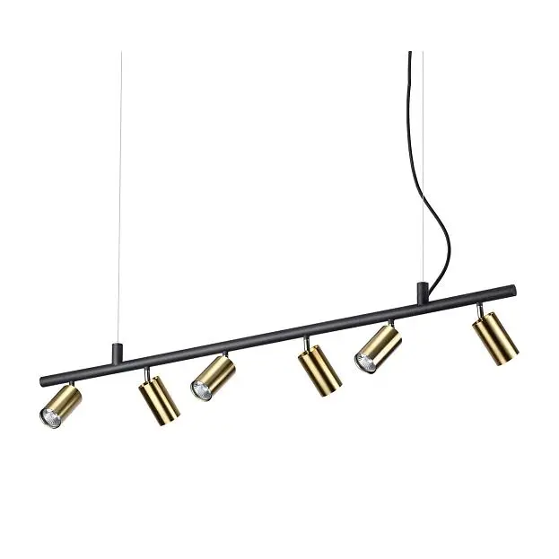 Подвес Ideal Lux Dynamite SP6 Ottone Satinato 244648 Подвес Ideal Lux Dynamite SP6 Ottone Satinato 244648