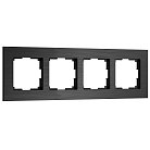 Рамка на 4 поста (черный алюминий) Werkel W0043508 AluMax a066332