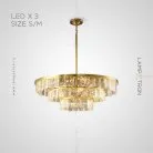 Кольцевые люстры и светильники CAPELLA CH Три кольца. 60 + 85 + 105 см Lampatron 6386-17174