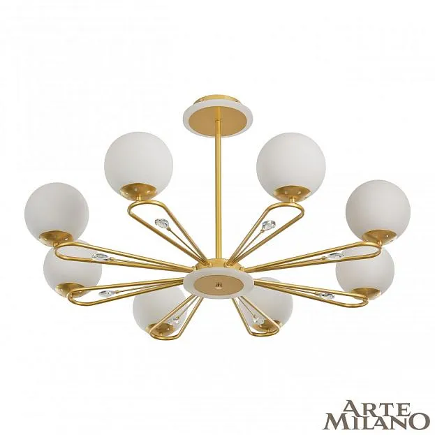 Люстра на штанге Arte Milano 277138/8 GD Neapolis-77138
