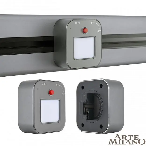 Трековый светильник, 3W 250V Arte Milano 380022TL/Light Grey Am Трековый светильник, 3W 250V Arte Milano 380022TL/Light Grey Am