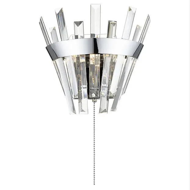 Бра хрустальное с выключателем Хром Citilux CL307310 Вестерос Бра хрустальное с выключателем Хром Citilux CL307310 Вестерос