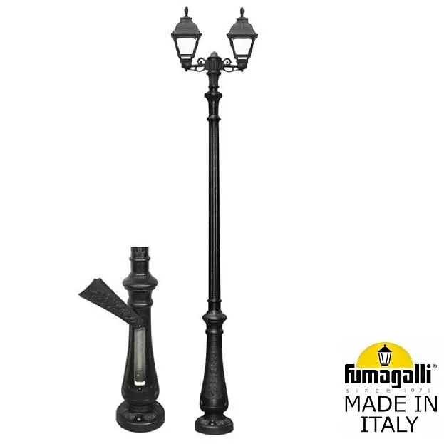 Парковый фонарь FUMAGALLI NEBO BISSO/CEFA 2L  U23.202.S20.AXE27 Черный