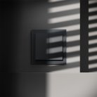 Перекрестный переключатель встраиваемый двухклавишный 10А, (графит) Voltum VLS020507 S70