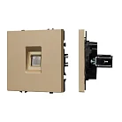 Механизм компьютерной розетки SCT-NOBE-MPC1-SFPL-GD (RJ-45, CAT6) Arlight 054306