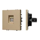 Механизм компьютерной розетки SCT-NOBE-MPC1-SFPL-GD (RJ-45, CAT6) Arlight 054306