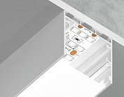 Алюминиевый профиль накладной/подвесной Ambrella light GP2550WH Profile System