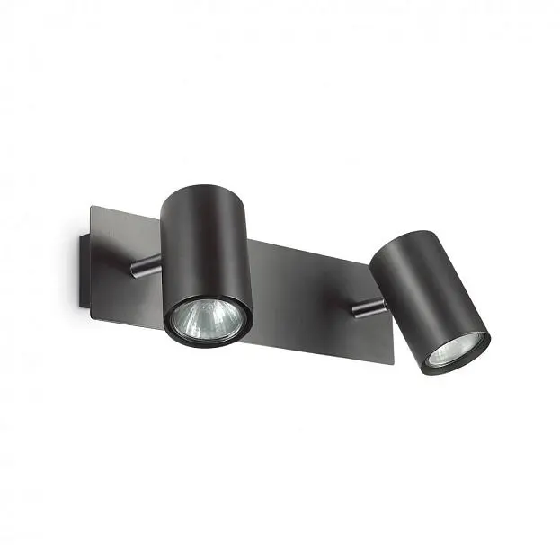 Настенно-потолочный светильник Ideal Lux SPOT AP2 NERO 156743 Настенно-потолочный светильник Ideal Lux SPOT AP2 NERO 156743
