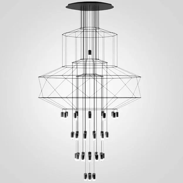 Люстра Via Wireflow Chandelier Polyhedral 0374 Suspension Lamp 75394-22 ImperiumLoft Люстра Via Wireflow Chandelier Polyhedral 0374 Suspension Lamp 75394-22 ImperiumLoft