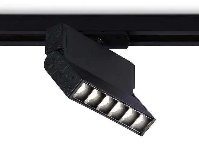 Трековый однофазный светодиодный светильник Ambrella light GL6814 BK Трековый однофазный светодиодный светильник Ambrella light GL6814 BK