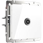 Розетка ТВ проходная Werkel W1184001 Встраиваемые механизмы белые a051116