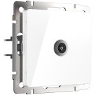 Розетка ТВ проходная Werkel W1184001 Встраиваемые механизмы белые a051116