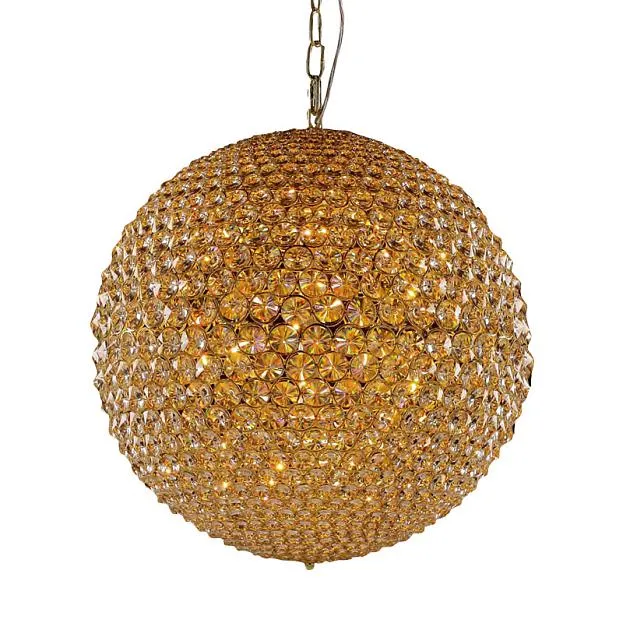 Подвесная люстра Illuminati MD103204-9A gold/amber Corso