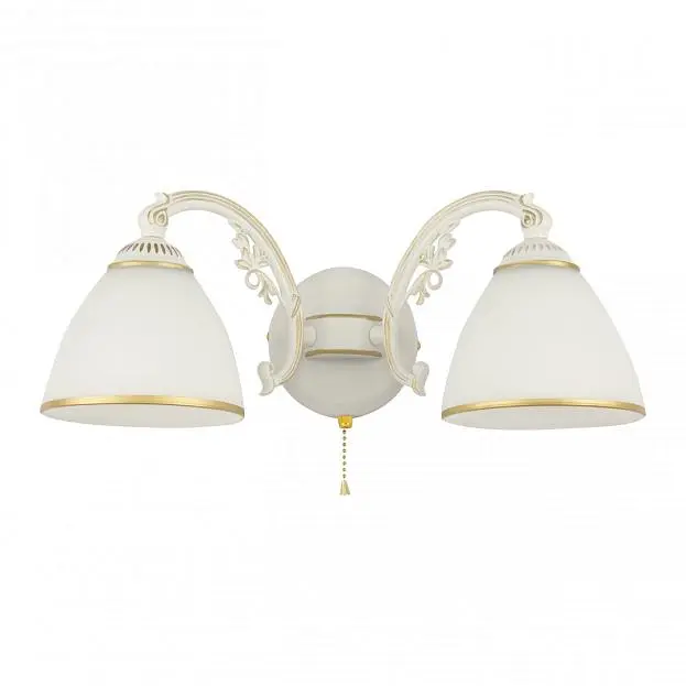 Бра с плафонами Arte Milano 341837/2W WT+G AM341837 Бра с плафонами Arte Milano 341837/2W WT+G AM341837