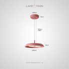 Подвесной светильник YVES Цвет розовый Lampatron 8581-23880
