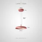 Подвесной светильник YVES Цвет розовый Lampatron 8581-23880