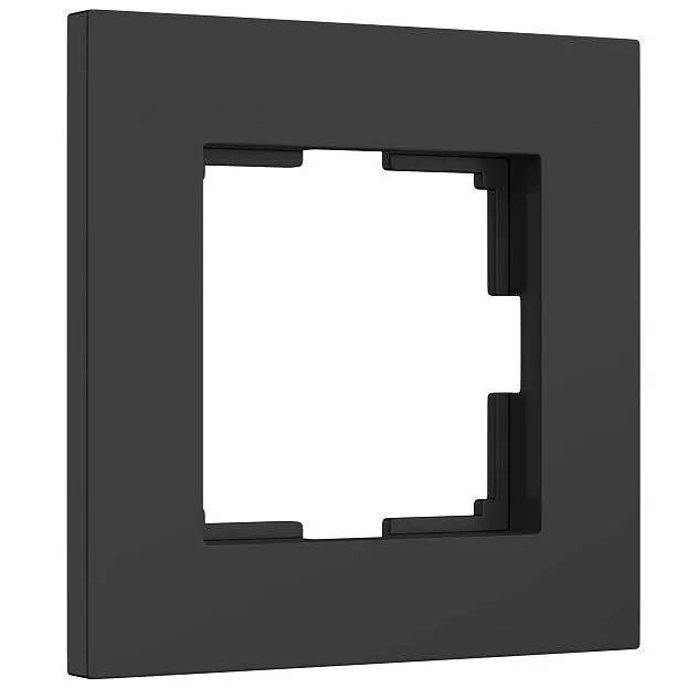 Рамка на 1 пост (черный матовый) Werkel W0012908 Slab a062799