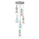 Люстра LED 6х8W 2400LM АЛЮМИНИЙ/МУЛЬТИКОЛОР 3000K 2КОР! Lightstar 814069 BELLE