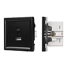 Механизм USB розетки SCT-TENDO-MUAC-PL-BK (5V, 3A, QC3) (Arlight, Черный) 054095