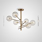 Люстра STOOLS 6 плафонов. Латунь. Lampatron stools-brass-6 774-15378