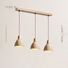 Готовая комбинация светильников MELIUS TRIO Тип B. Светлое дерево. Планка Lampatron 7400-20438