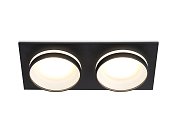Встраиваемый светильник Ambrella light TN30712/2 BK черный GU5.3/2 182*92*36