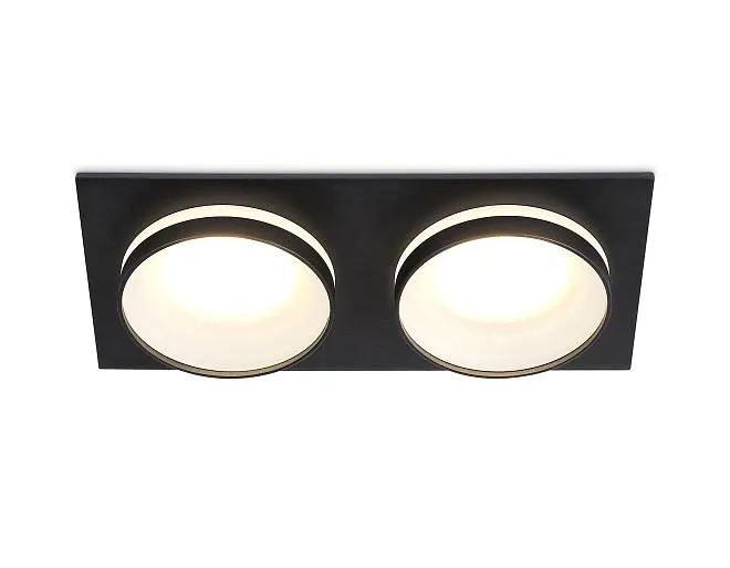Встраиваемый светильник Ambrella light TN30712/2 BK черный GU5.3/2 182*92*36