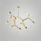 Люстра ANDES 20 плафонов. Цвет золото. Lampatron 662-5584