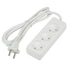 Розеточные блоки, удлинители Uniel S-CU3-1,5 WHITE Ultra