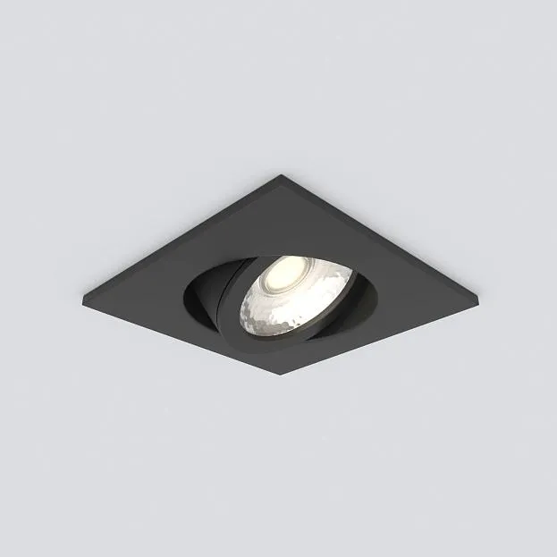 Встраиваемый светильник Elektrostandard 15273/LED черный Visio S a056033 Встраиваемый светильник Elektrostandard 15273/LED черный Visio S a056033