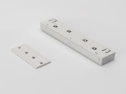 Коннектор прямой для накладных шинопроводов SWG SY-LINK-CN-DS-WH