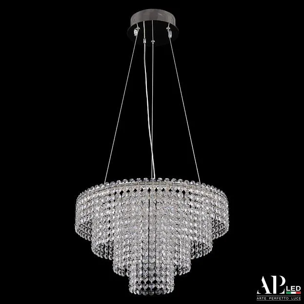 Подвесная люстра APL LED SH13.40.C.Ni.4000 Sicilia Подвесная люстра APL LED SH13.40.C.Ni.4000 Sicilia