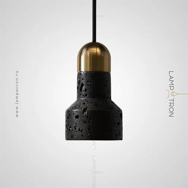 Подвесной светильник JAZZ STONE Камень. Цвет Черный + Латунь Lampatron 5182-13235 Подвесной светильник JAZZ STONE Камень. Цвет Черный + Латунь Lampatron 5182-13235