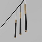 Светодиодный светильник для магнитной системы Ledron Sagi T40 Wooden 100 Zigbee Black 3000K