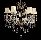 Хрустальная подвесная люстра Lumina Deco LDP 66251-6 Bianca