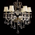 Хрустальная подвесная люстра Lumina Deco LDP 66251-6 Bianca