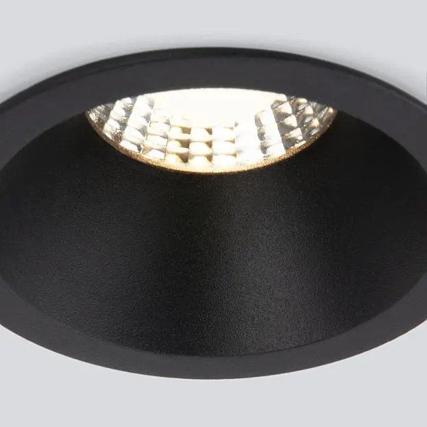 Встраиваемый светодиодный светильник 7W 3000K BK черный Elektrostandard 15266/LED Lin a063926