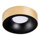 Встраиваемый светильник Lightstar L01002723 LEVIGO MR16/HP16 ЧЕРНЫЙ МАТОВЫЙ/ЗОЛОТО