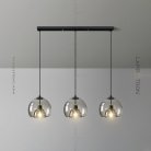 Готовая комбинация светильников FOCUS TRIO Цвет Дымчатый. Планка Lampatron 6051-16153