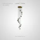 Подвесной светильник NORMAN 13 подвесов. Цвет латунь Lampatron 8677-24266