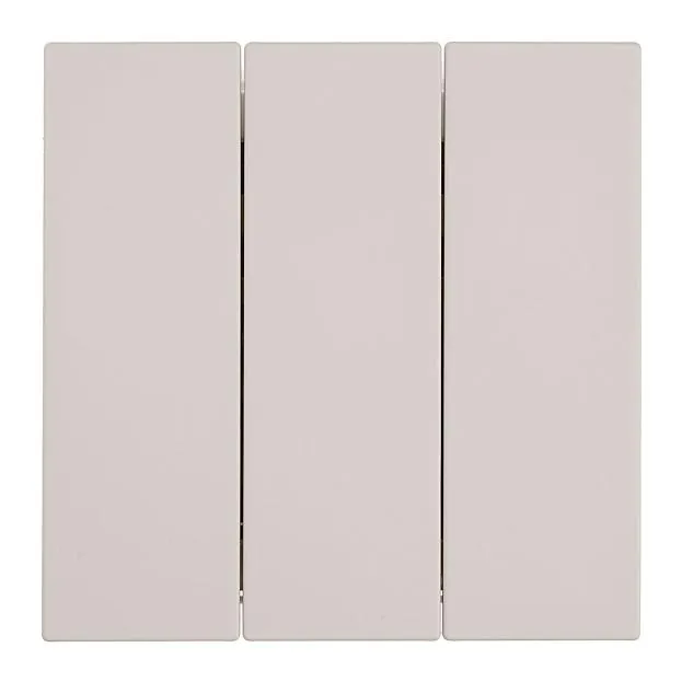 Выключатель 3-клавишный (механизм), 250В, 10А, RSW10-3108-08, пудровый жемчуг Stekker 50474 Мия