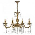 Люстра с хрустальными подвесками Bohemia Ivele Crystal AL78101/8/250 A FP