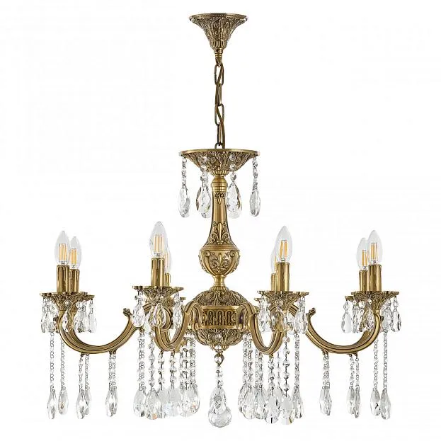 Люстра с хрустальными подвесками Bohemia Ivele Crystal AL78101/8/250 A FP