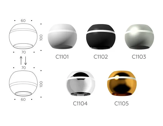 Корпус светильника накладной Ambrella light C1101 DIY Spot