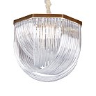Подвесная люстра Delight Collection A001-554 L9 brass/clear Murano Glass