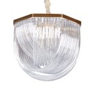 Подвесная люстра Delight Collection A001-554 L9 brass/clear Murano Glass